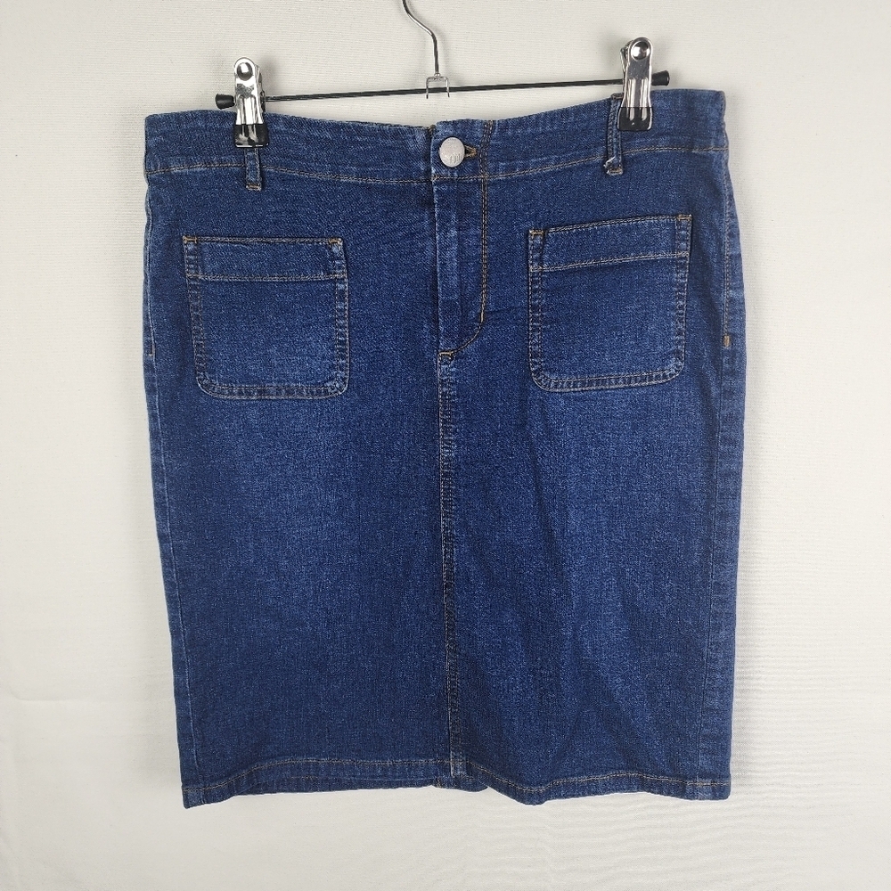 J Jill Denim Pencil Skirt Size 4